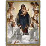 The Virgin With Angels Blanket