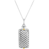 Checkerboard Rectangle Holder Pendant