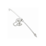 Angel Charm Stretch Bangle Bracelet