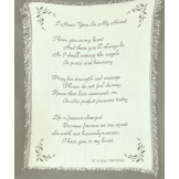I Have You in My Heart Memorial Throw