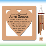 Heart Wind Chime - Personalized