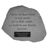 Garden Accent Stone Personalized - 'Those we have held'