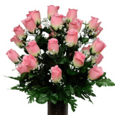 Pastel Pink Rose (Silk Cemetery Flowers)