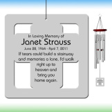Cross Wind Chime - Personalized